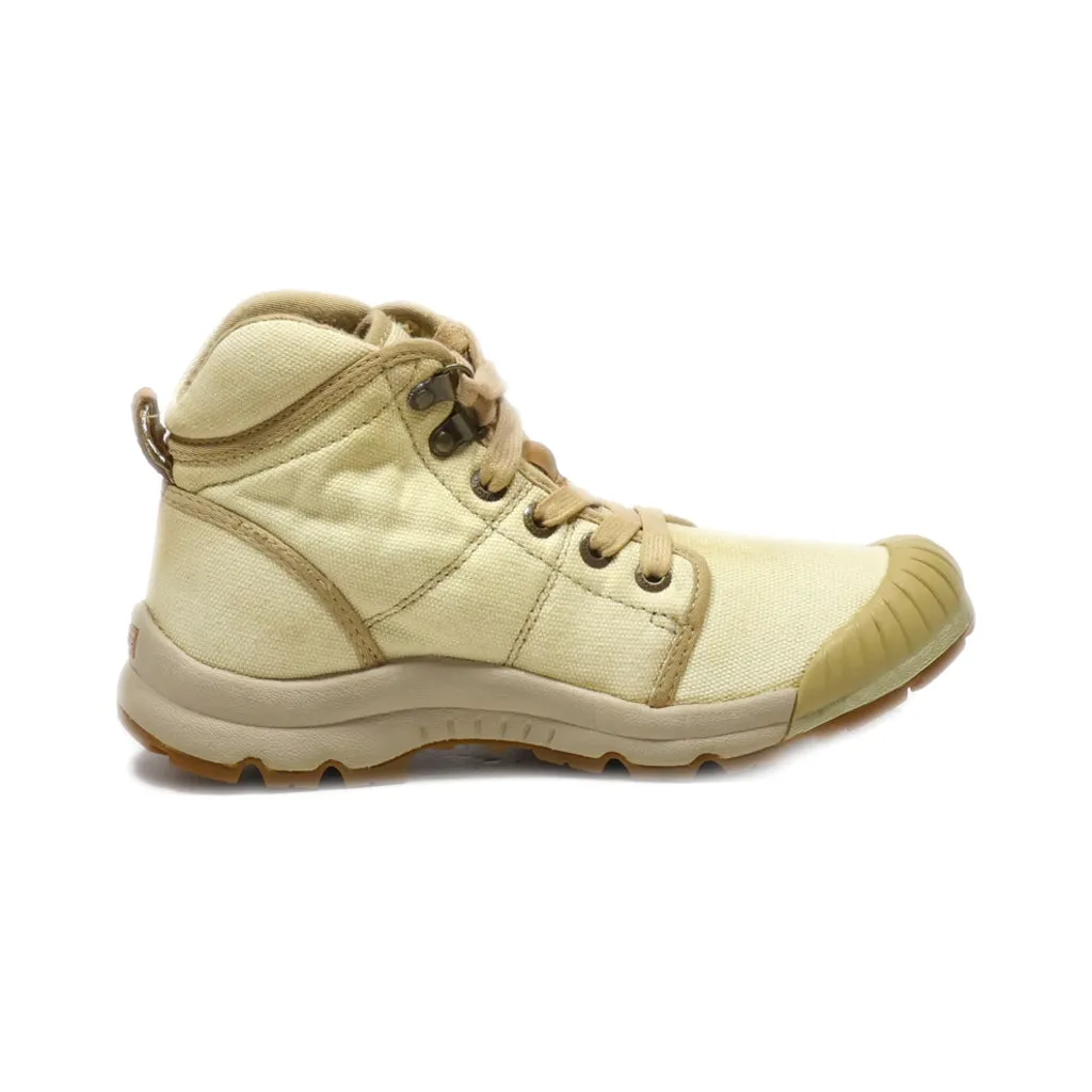 Aigle Ankle Boots Canvas Beige Colour For Women