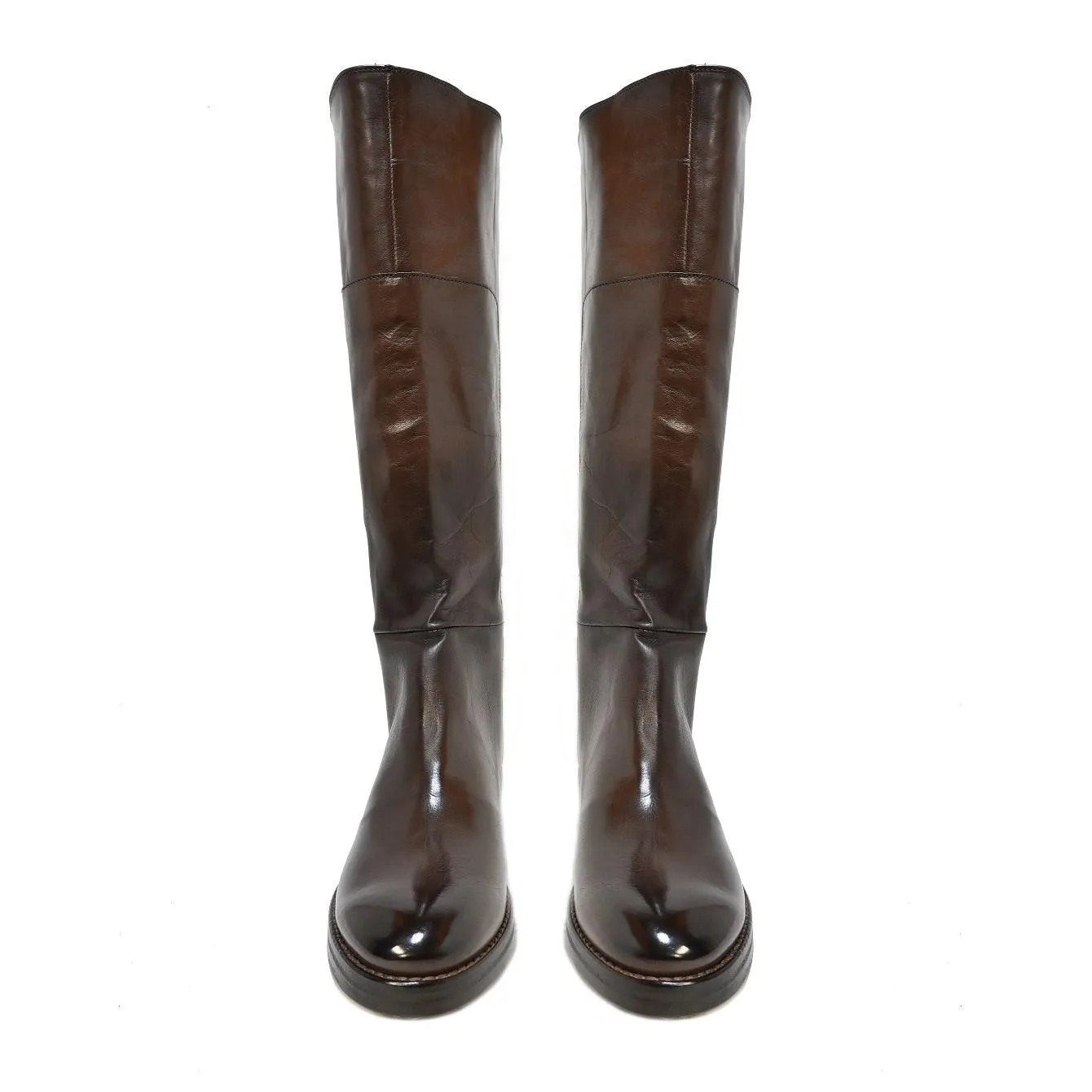 ALEX 01 - Contemporary Horse Boots Leather MOKA