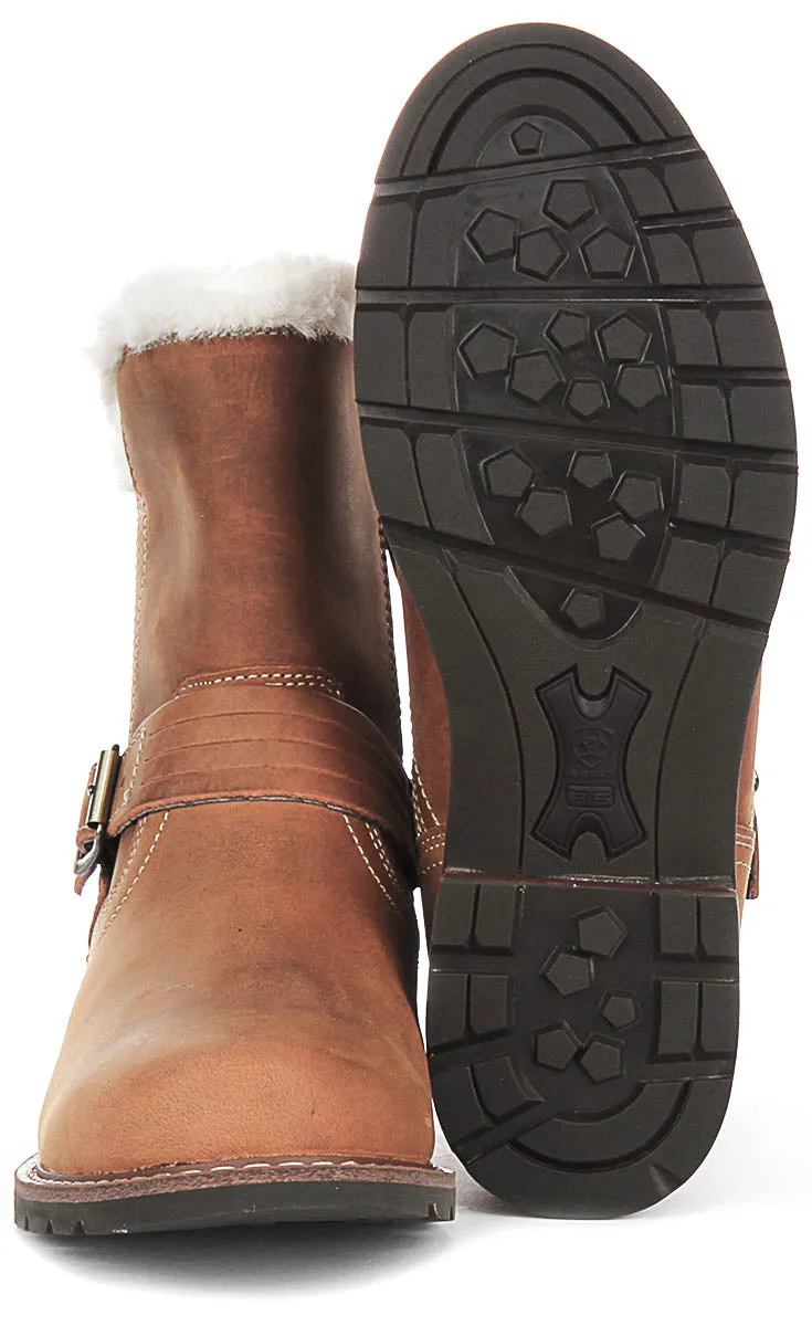 Ariat Savannah Sherpa Waterproof In Dark Brown For Women