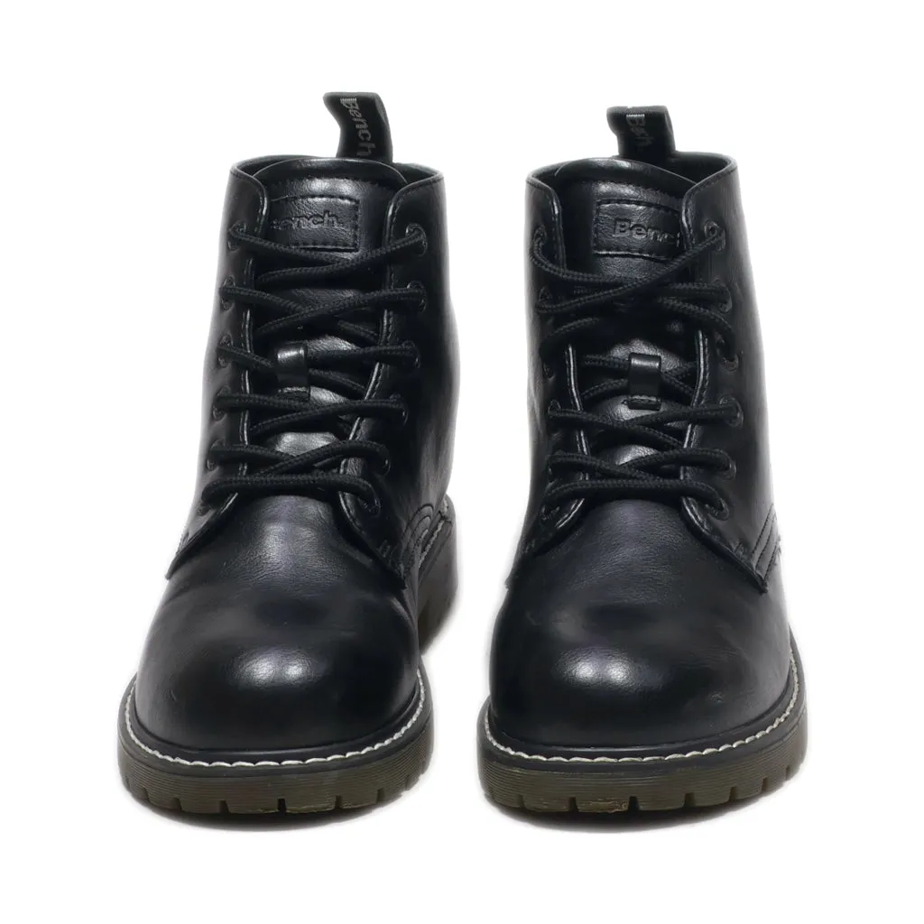 Bench. Ankle Boots Leather Black Colour For Women