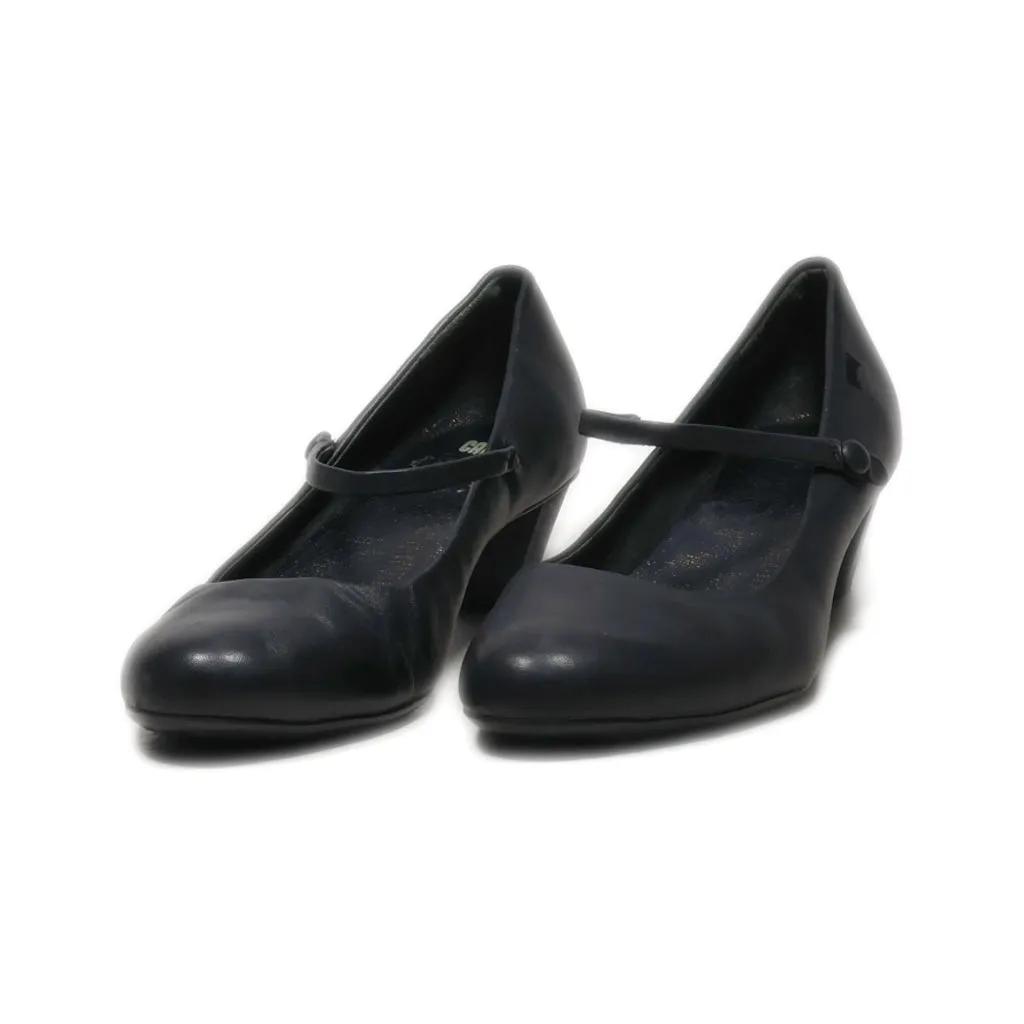 Camper Mid-Heel Shoes Leather Black Colour For Women