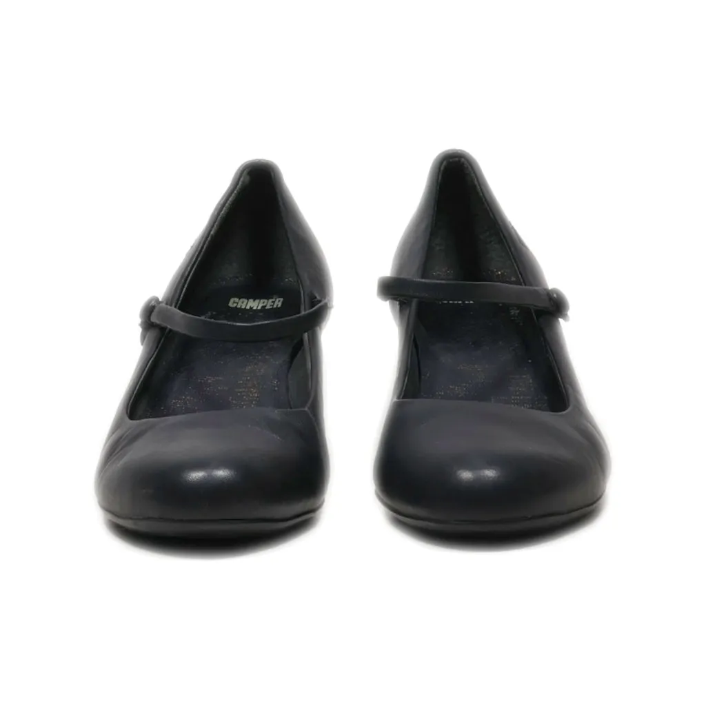 Camper Mid-Heel Shoes Leather Black Colour For Women