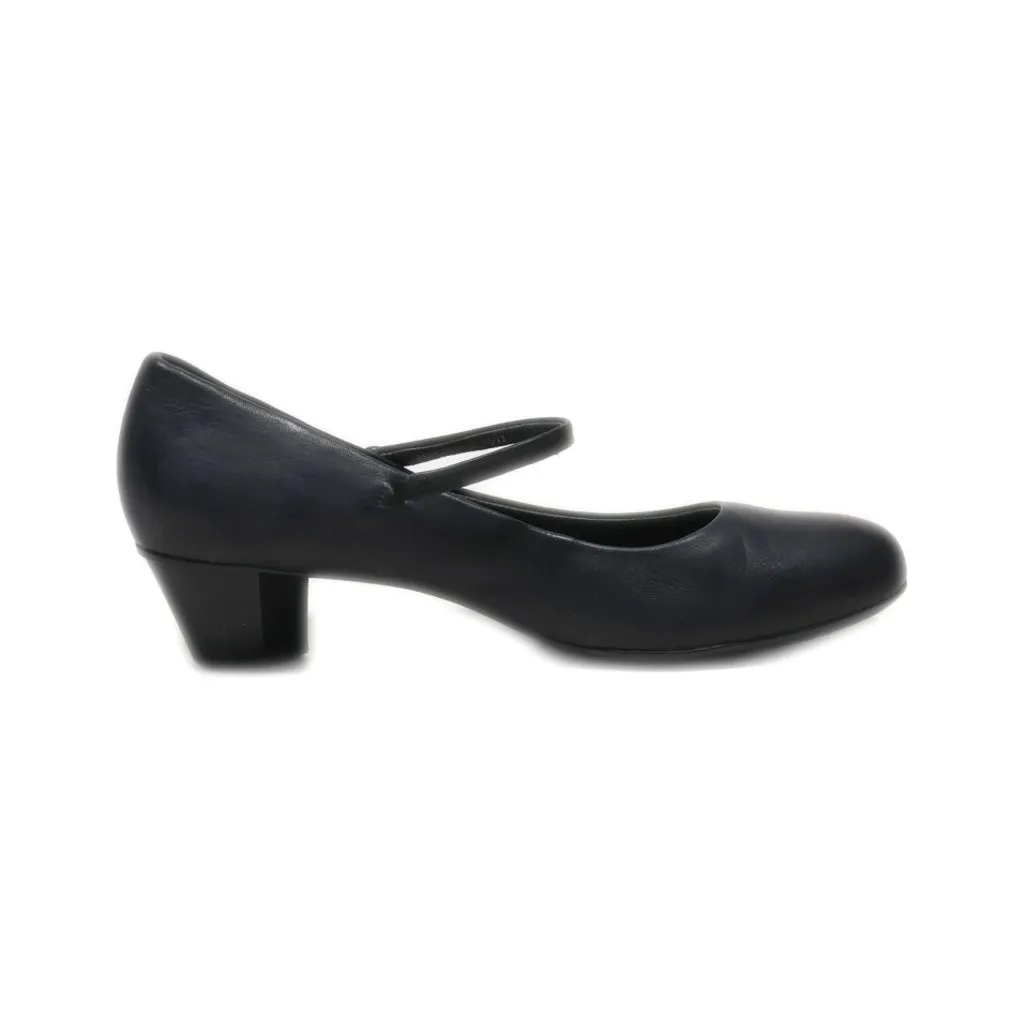 Camper Mid-Heel Shoes Leather Black Colour For Women