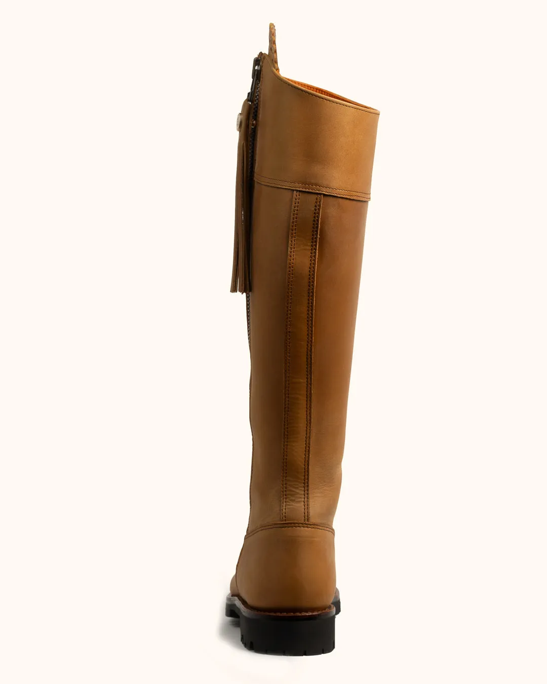 Cascada Full Calf Waterproof Boot Tread Sole - Tan