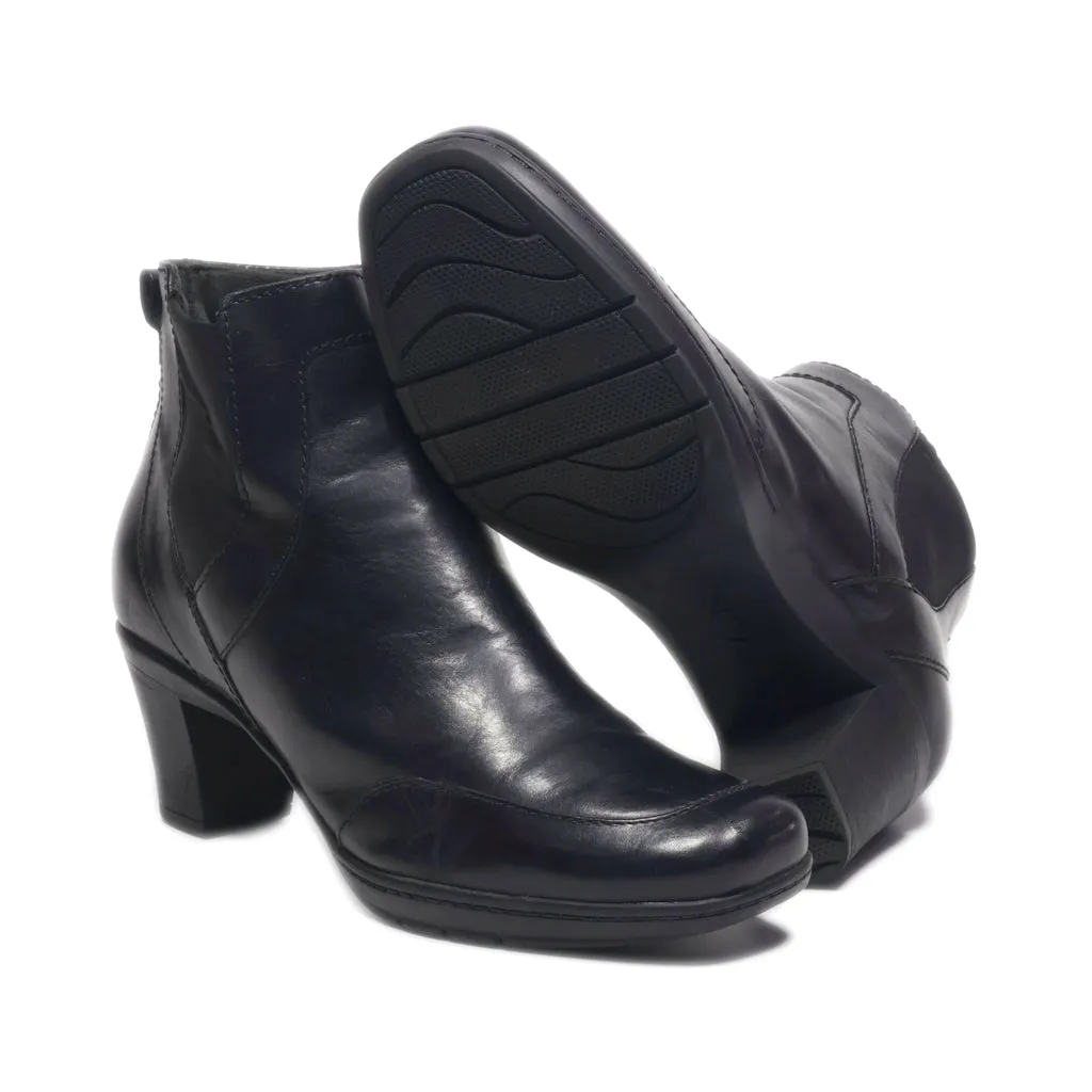 Clarks Ankle Boots Leather Black Colour For Women