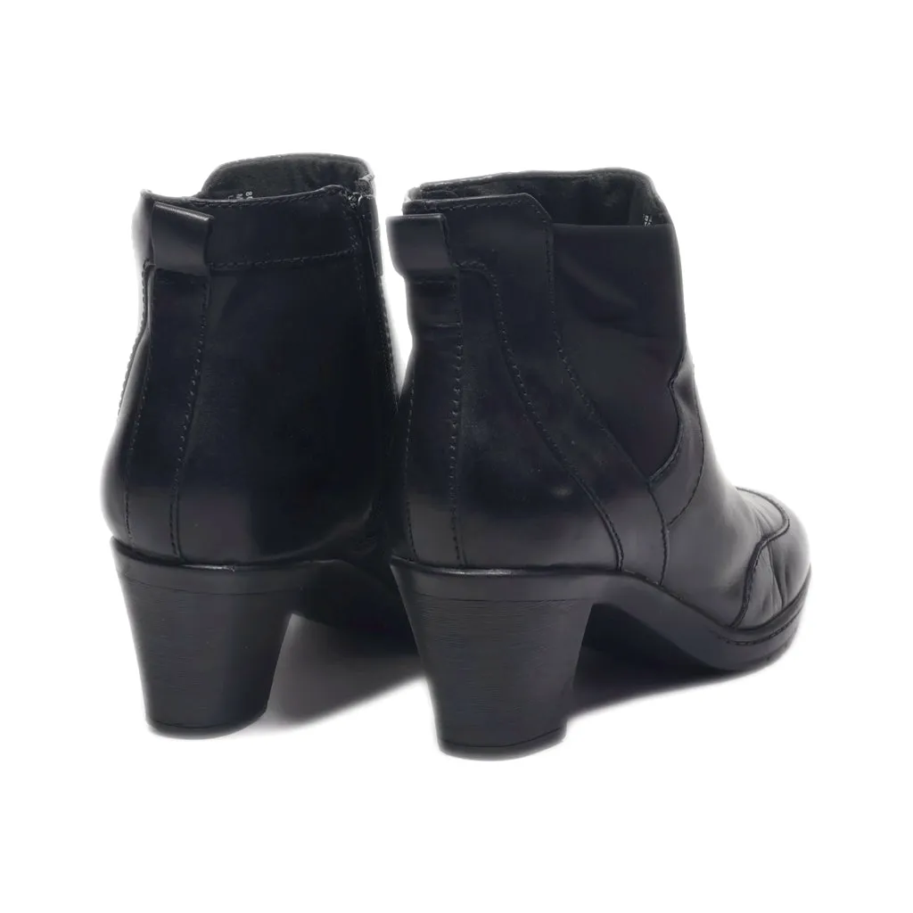 Clarks Ankle Boots Leather Black Colour For Women