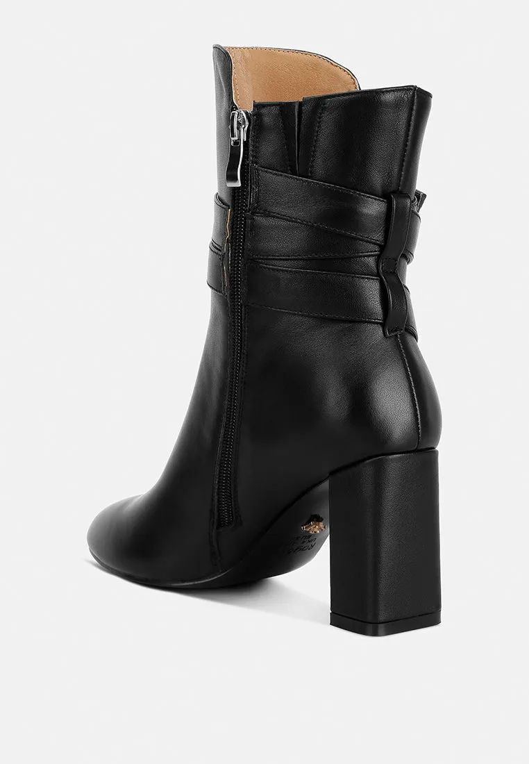 Cobra Buckle Strap Embellished Boots