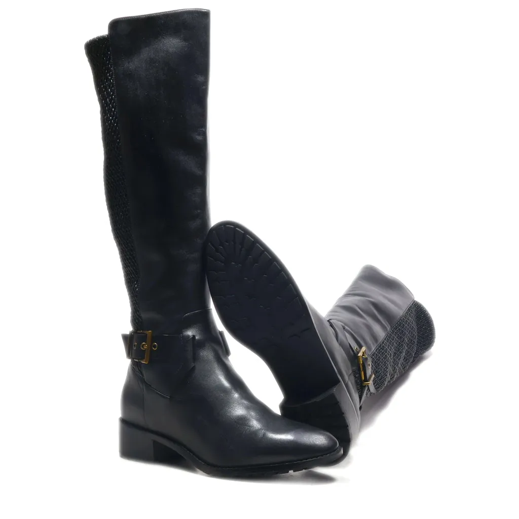 Cole Haan High Boots Leather Black Colour For Women