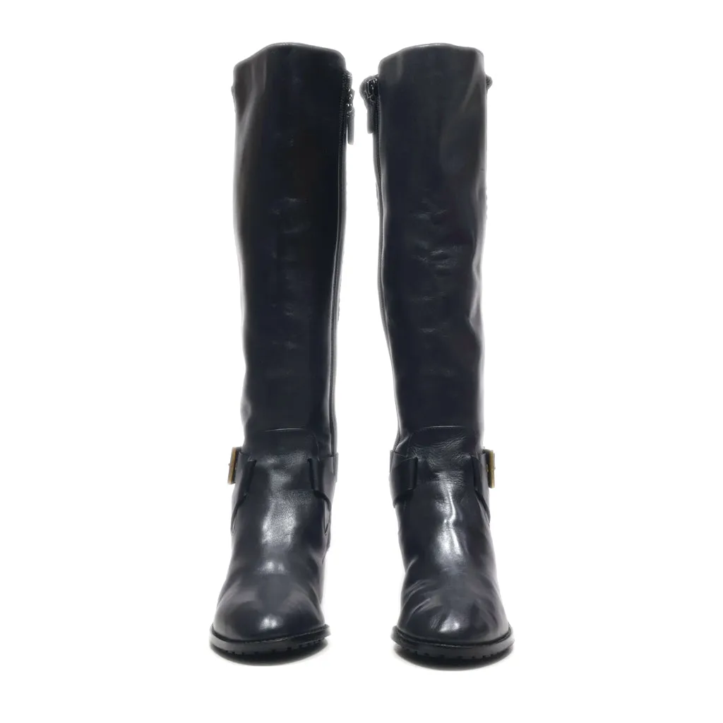 Cole Haan High Boots Leather Black Colour For Women