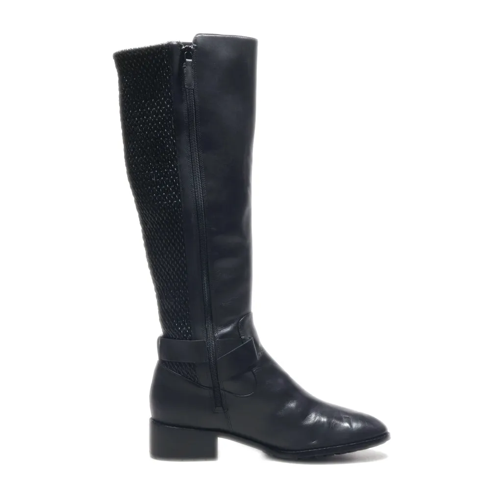 Cole Haan High Boots Leather Black Colour For Women