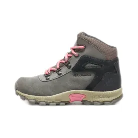 Columbia Ankle Boots Leather Grey Colour For Kids