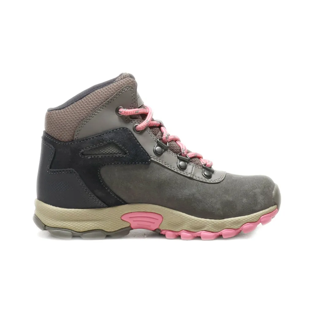 Columbia Ankle Boots Leather Grey Colour For Kids