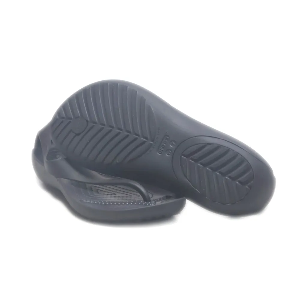 Crocs Sexi Flipp Slippers Rubber Black Colour For Women