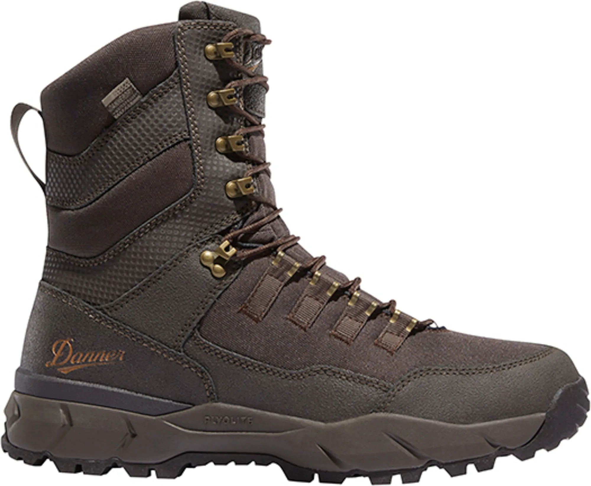 Danner Vital Mens Brown Leather/Poly WP Hunting Boots