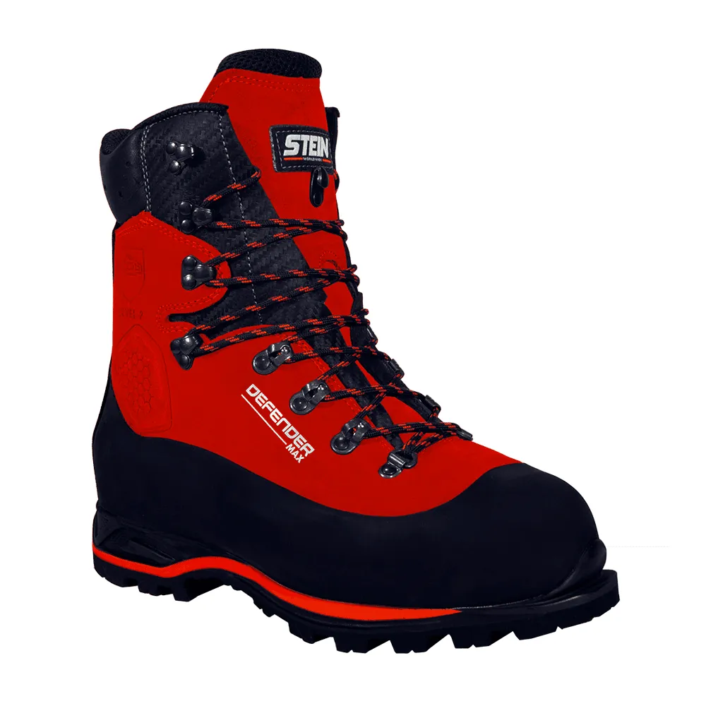 DEFENDER MAX Class 2 Red Chainsaw Boots