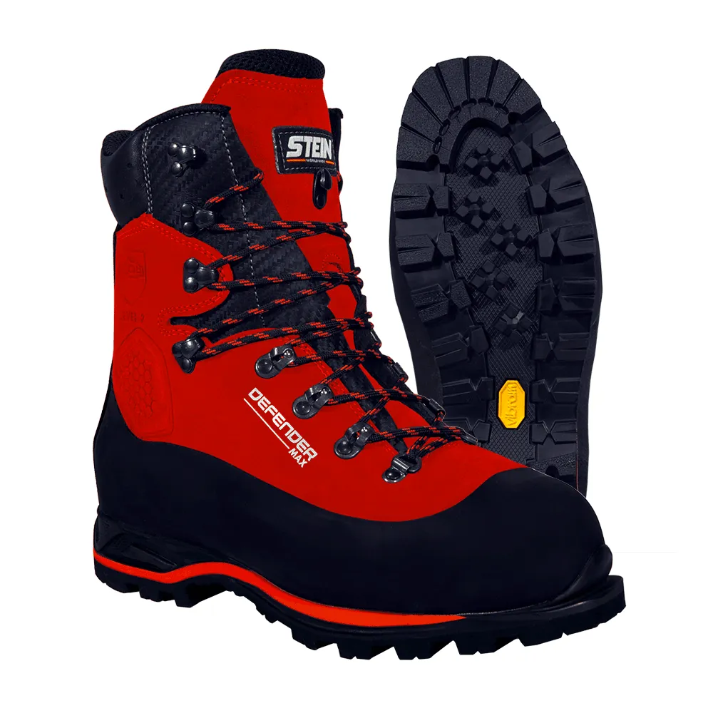 DEFENDER MAX Class 2 Red Chainsaw Boots