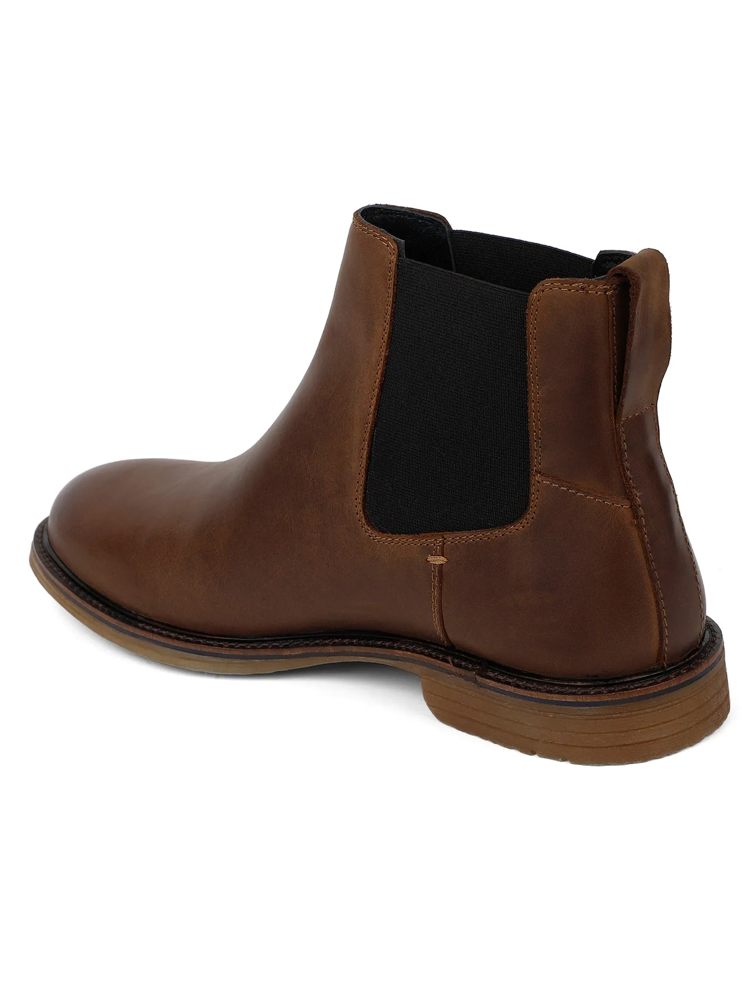 Ezok Brown Stan Casual Chelsea Boots Shoes