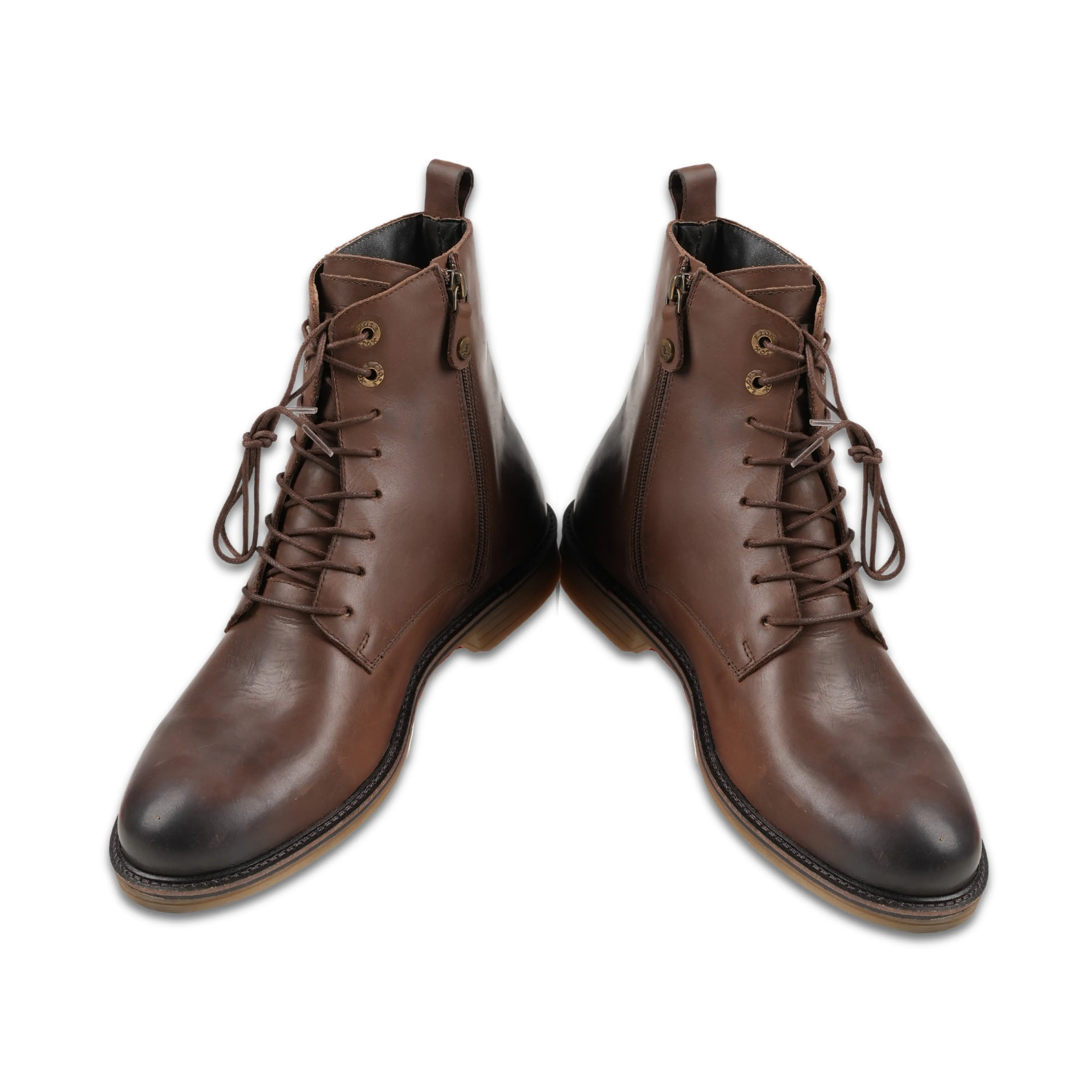 Ezok Leather ZIPPER ANKLE Boots for Men