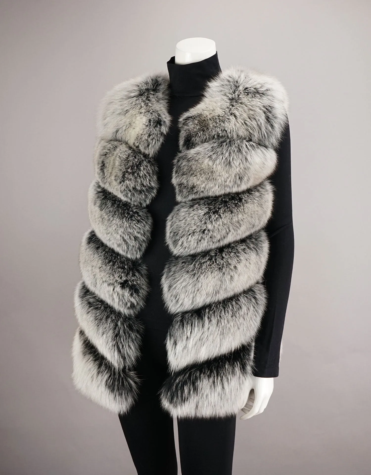 Fashion Fox Vest- Black Snow