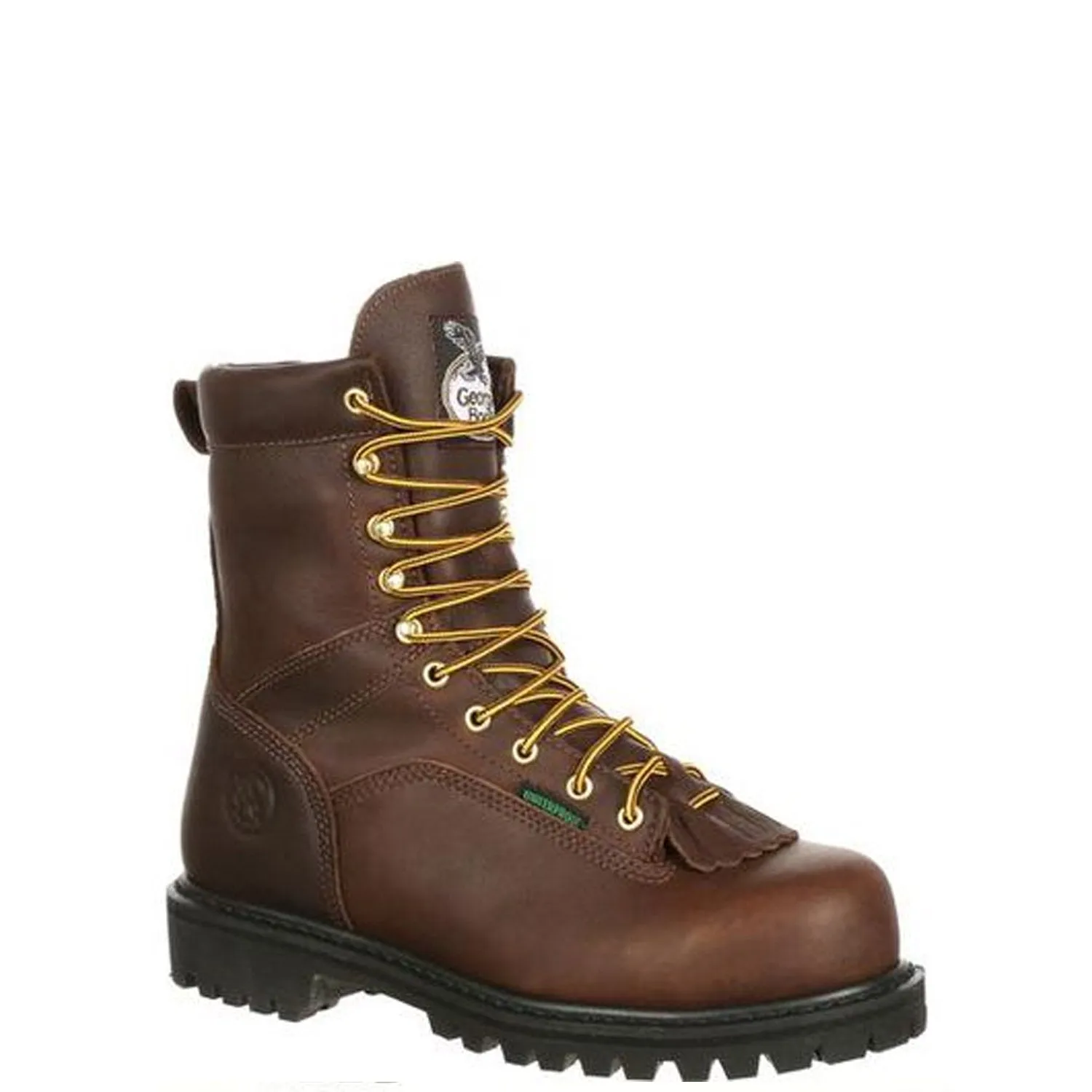 Georgia Boot Men's Lace-to-Toe 8" Waterproof Steel Toe Logger Boot