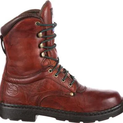 Georgia Men's Eagle Light 8" Slip Resistant Work Boot -Wildwood- G8083