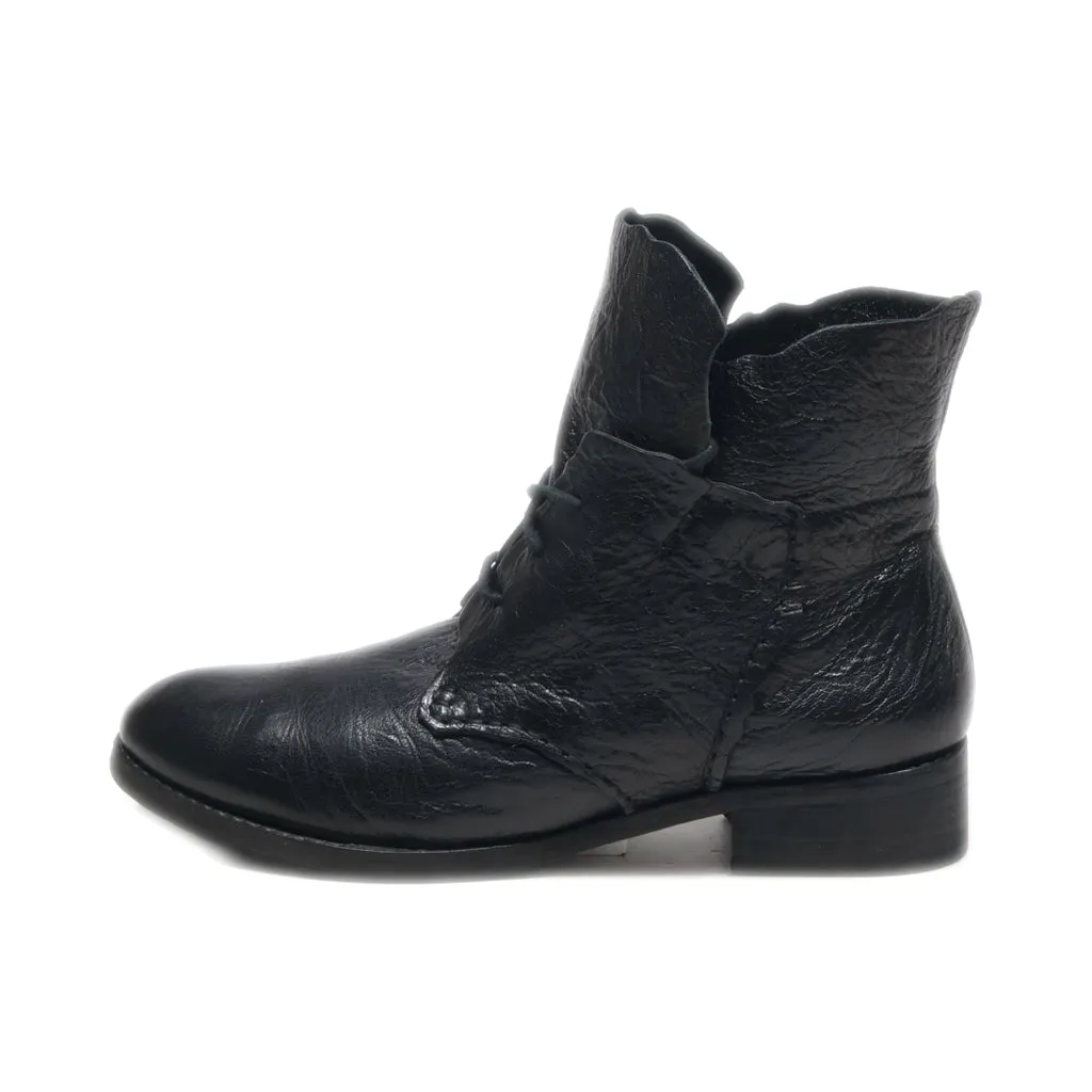 Gero Ankle Boots Leather Black Colour For Women