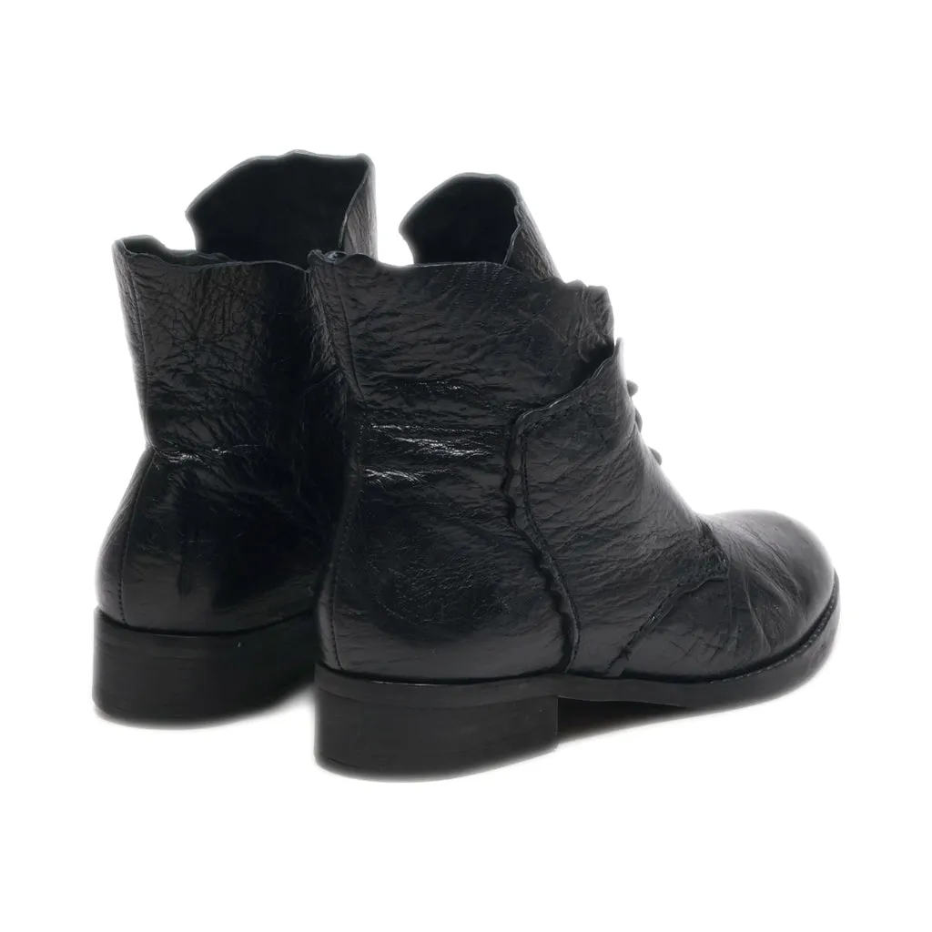 Gero Ankle Boots Leather Black Colour For Women