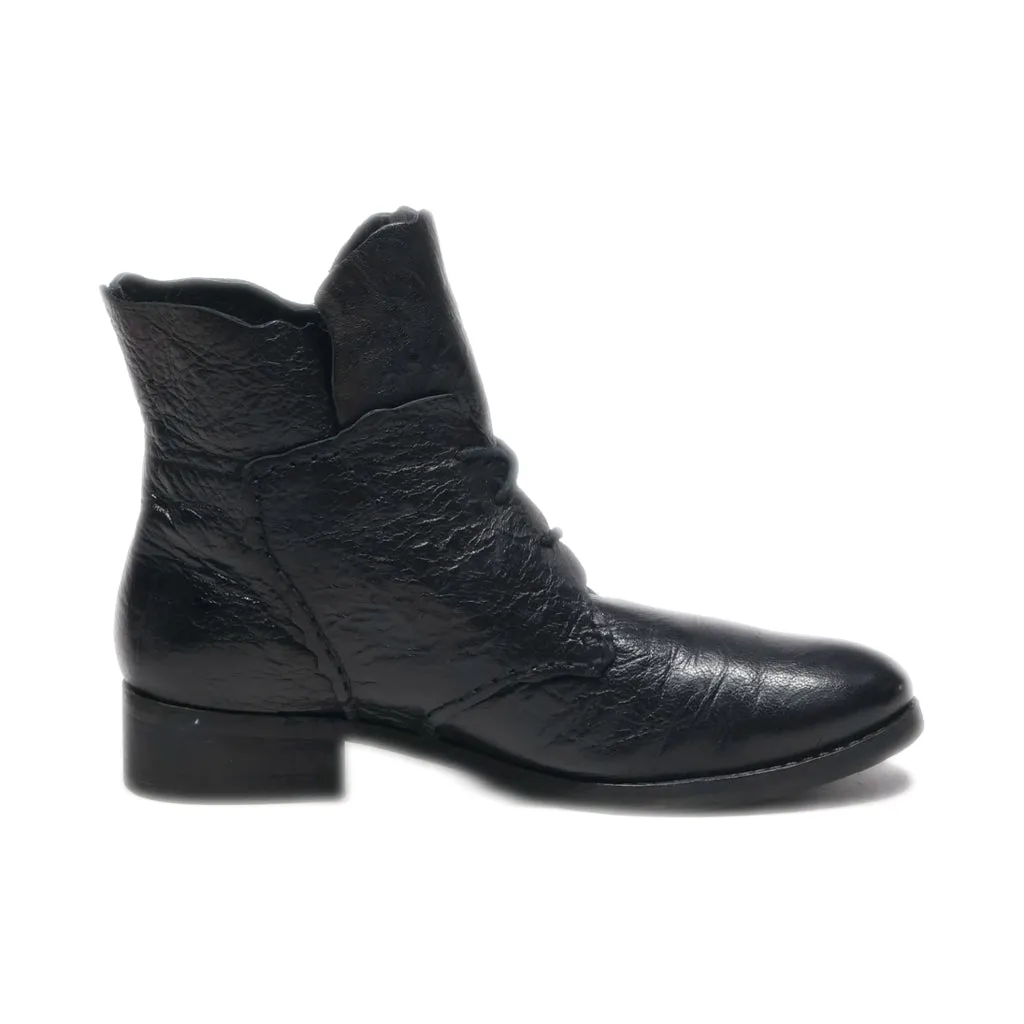 Gero Ankle Boots Leather Black Colour For Women