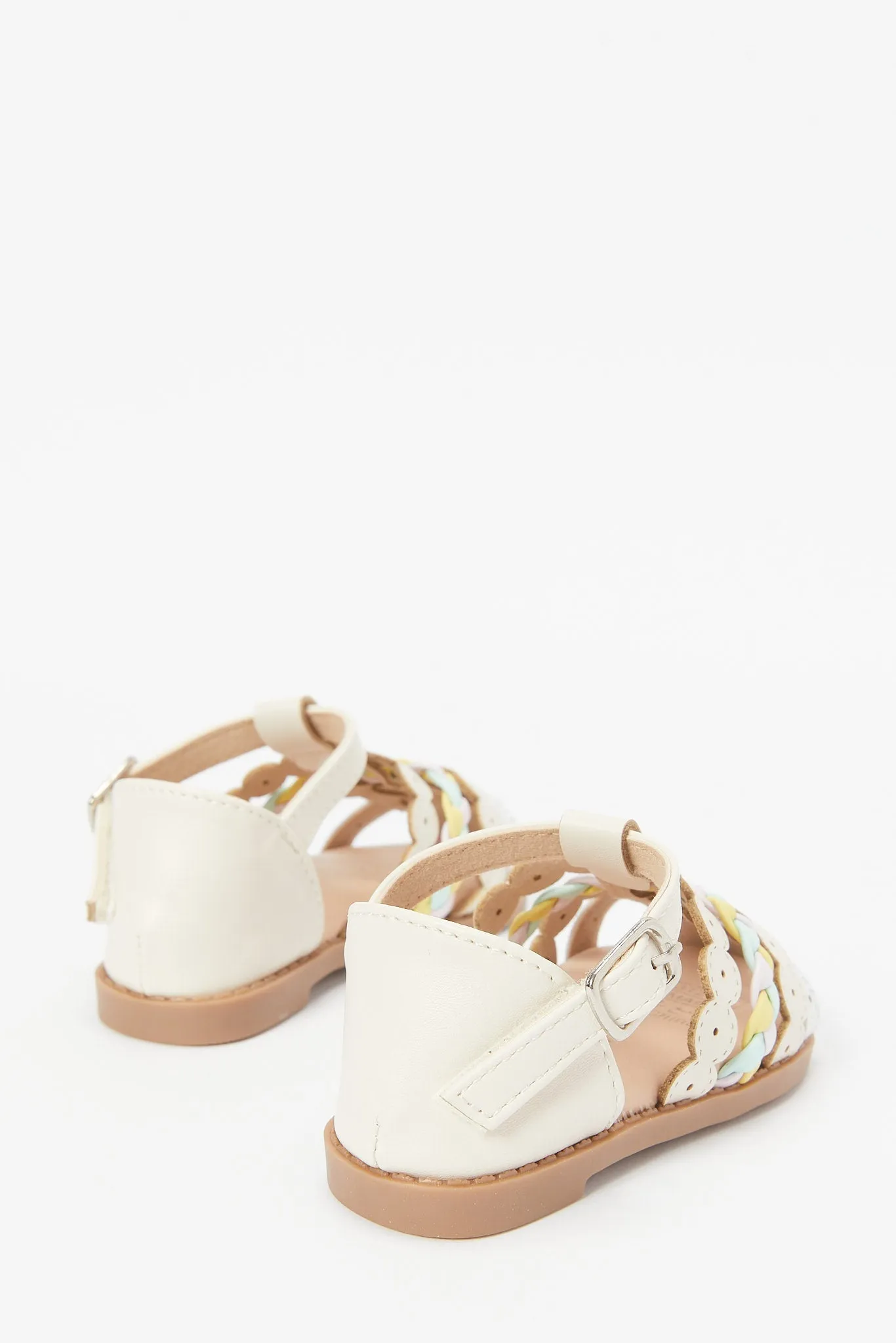 Girls White Fisherman Sandal