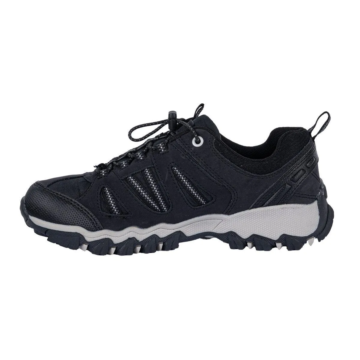 Graceland Hiking Sport Shoes Leather Black Colour For Kids