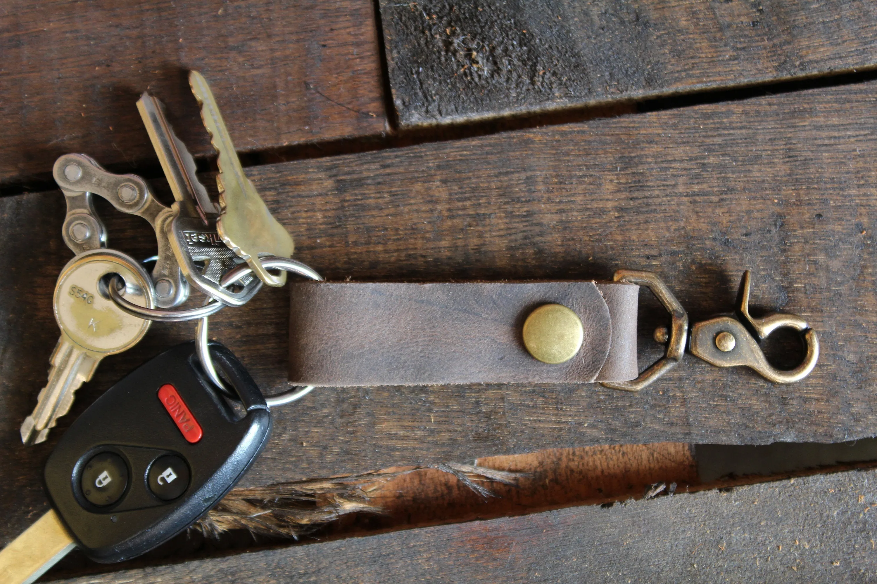 Handmade Leather Key FOB | Keychain