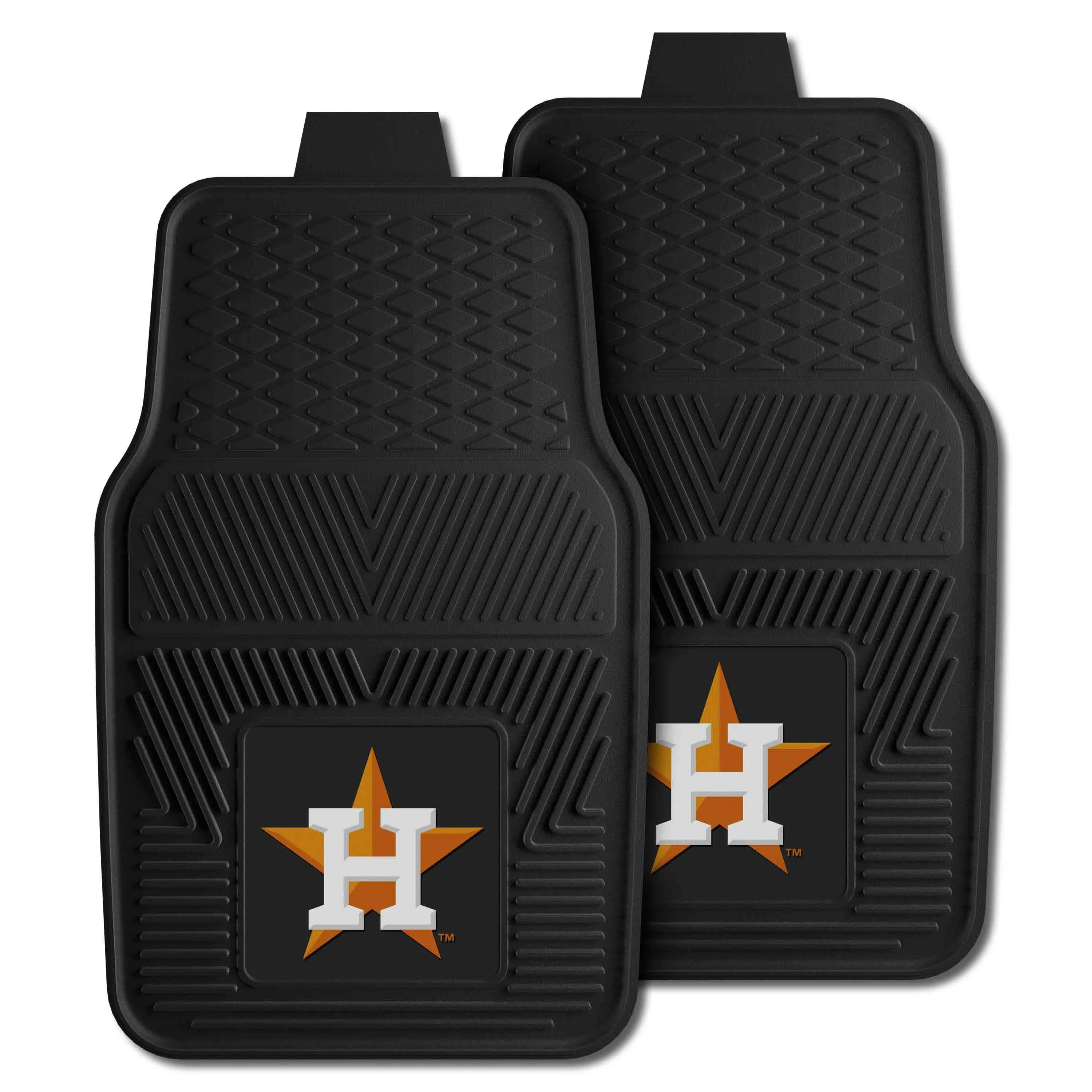 Houston Astros Heavy Duty Car Mat Set - 2 Pieces