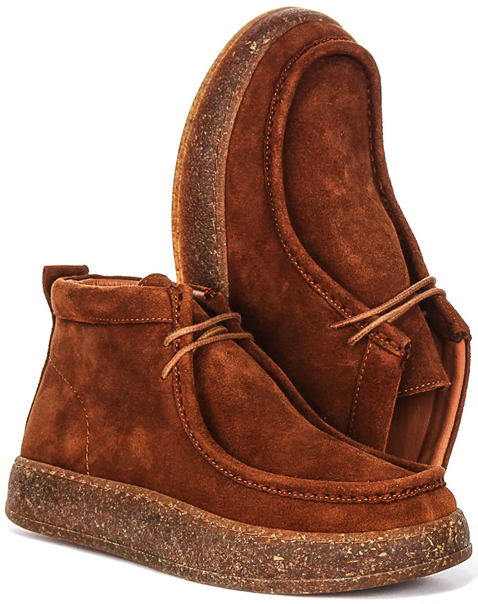 Justinreess England Brynn Suede In Brown For Women