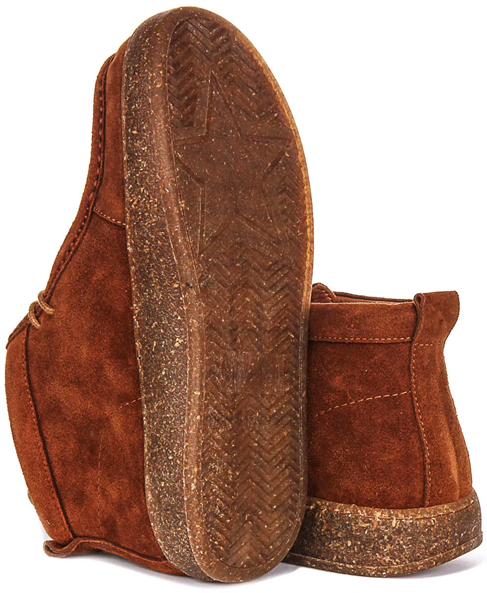 Justinreess England Brynn Suede In Brown For Women