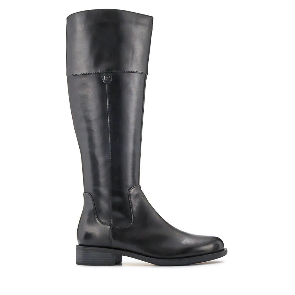 Leather Block-Heeled Long Boots - BEDEN40502 / 327 477