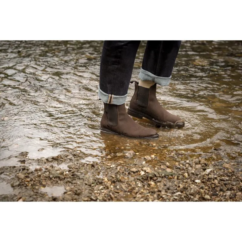 Loake Ducksworth Mens Waterproof Chelsea Boot - Brown Oiled Nubuck