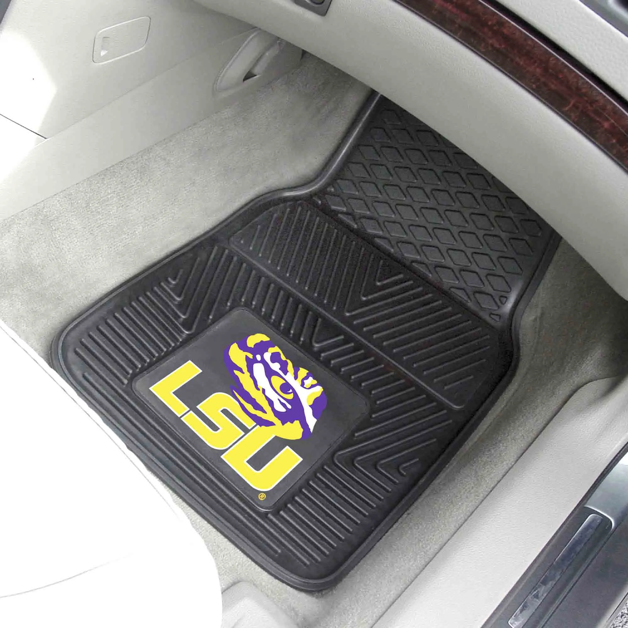 LSU Tigers Heavy Duty Car Mat Set - 2 Pieces