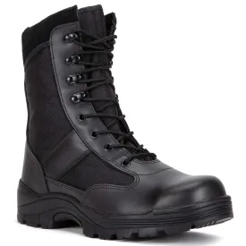 Mil-Tec Black Security Steel Toe Cap Boots