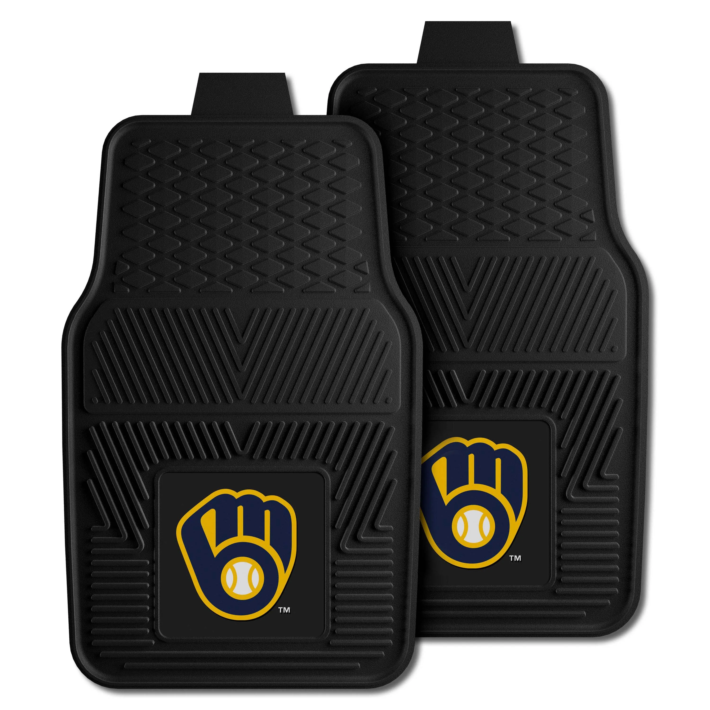 Milwaukee Brewers Heavy Duty Car Mat Set - 2 Pieces