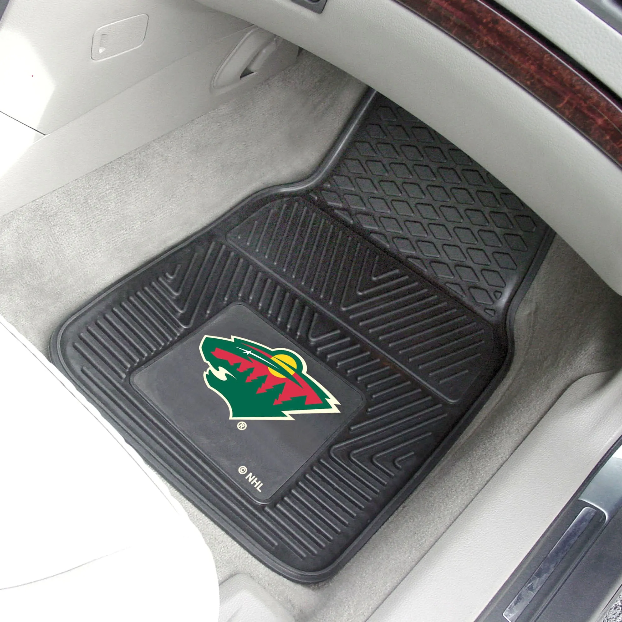 Minnesota Wild Heavy Duty Car Mat Set - 2 Pieces