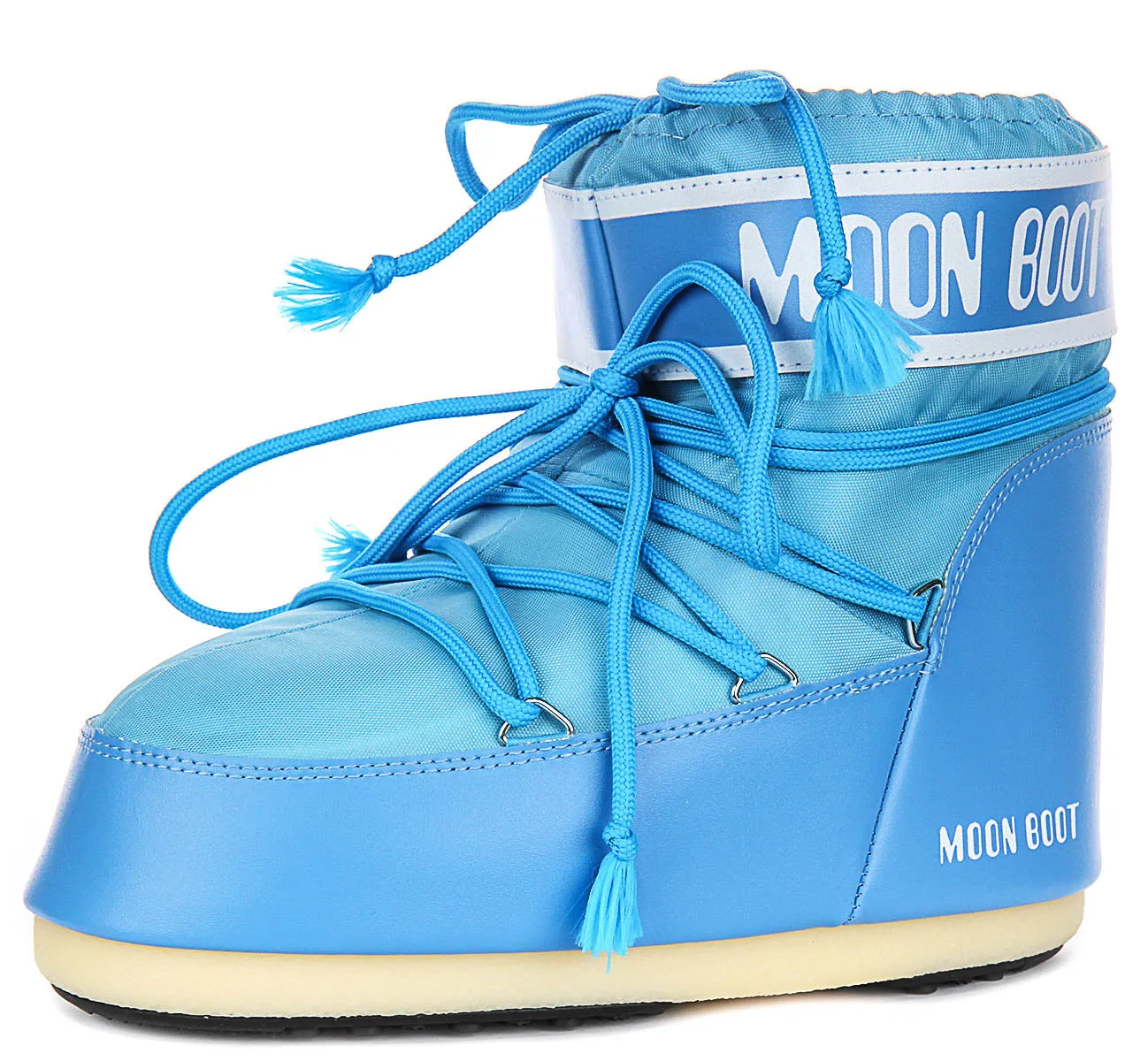 Moon Boot Icon Low Nylon In Sky Blue For Women