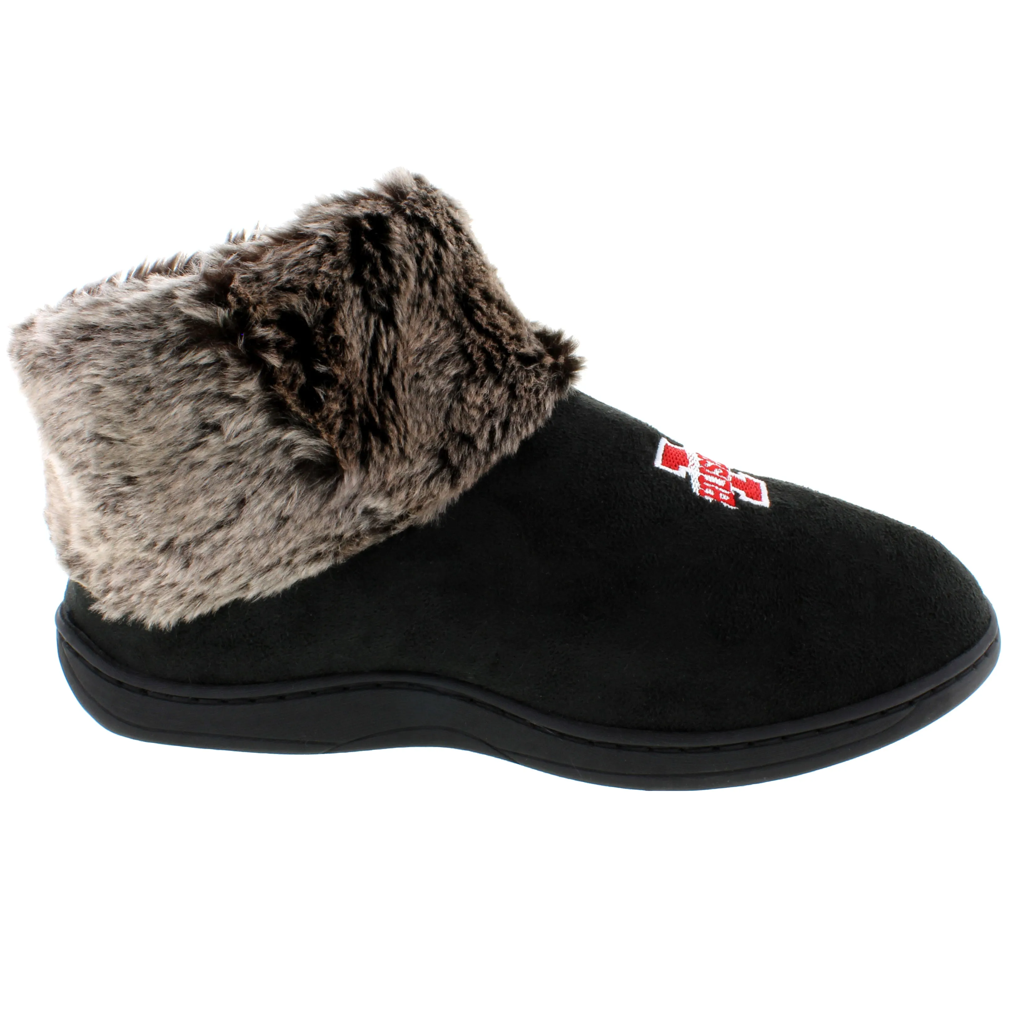 Nebraska Cornhuskers Faux Sheepskin Furry Top Slipper