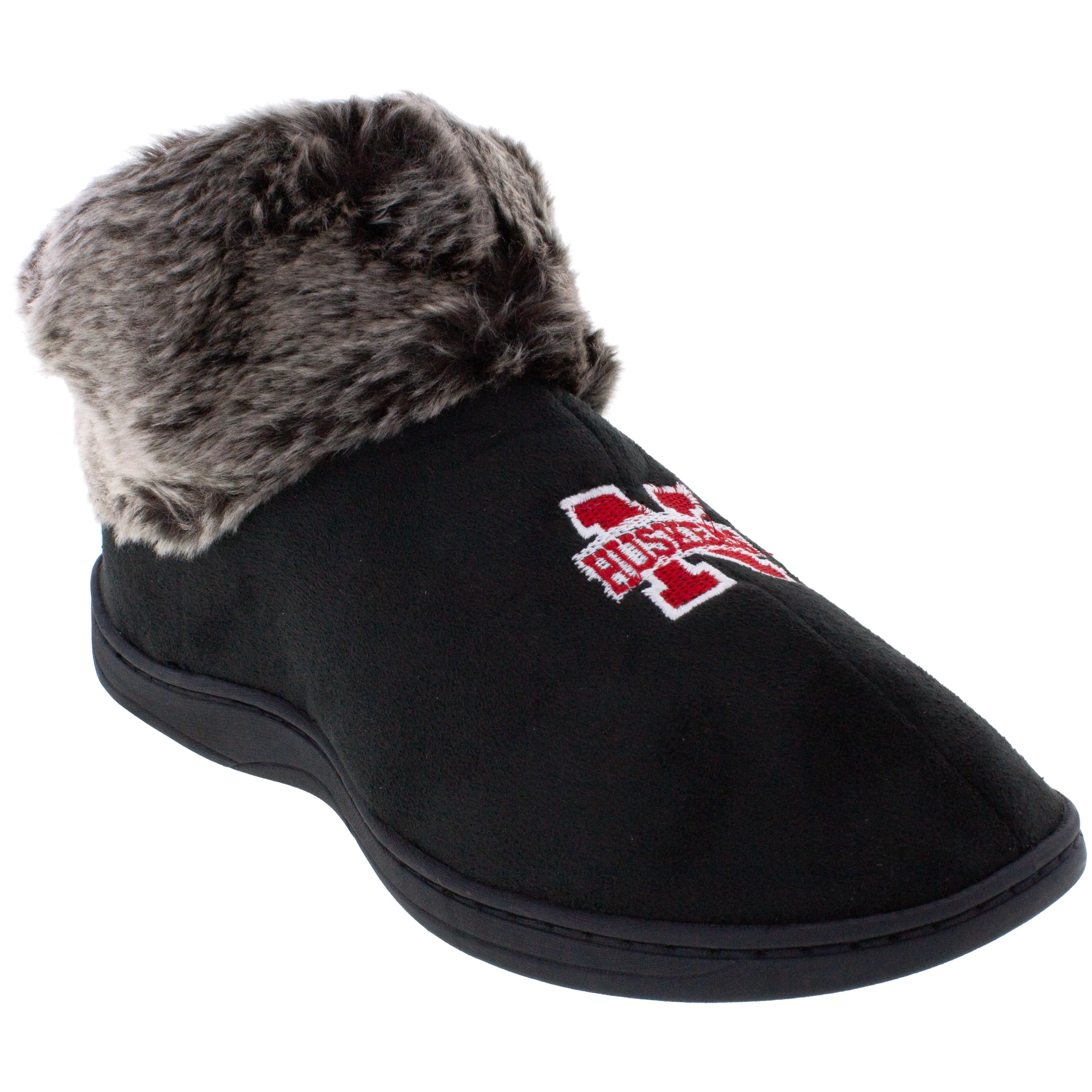 Nebraska Cornhuskers Faux Sheepskin Furry Top Slipper