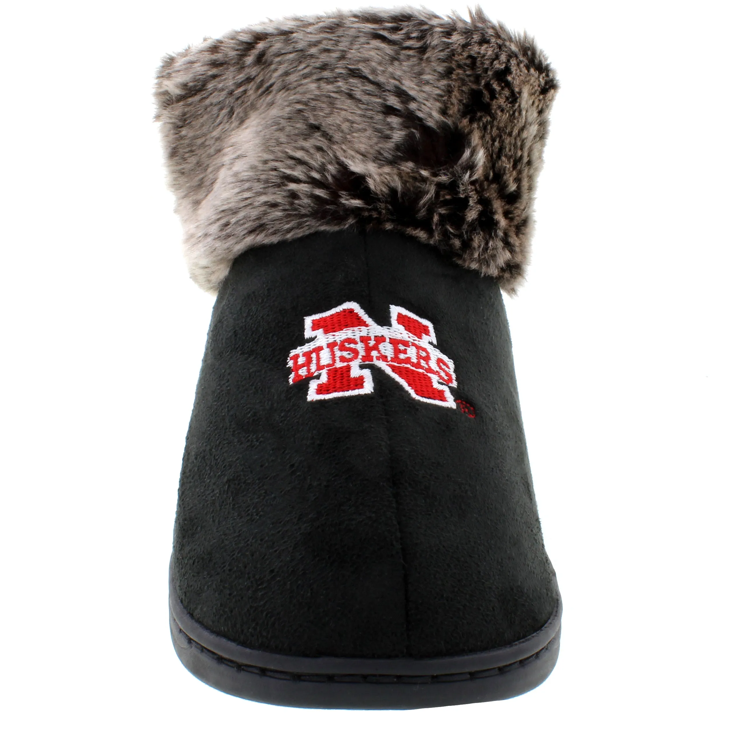 Nebraska Cornhuskers Faux Sheepskin Furry Top Slipper