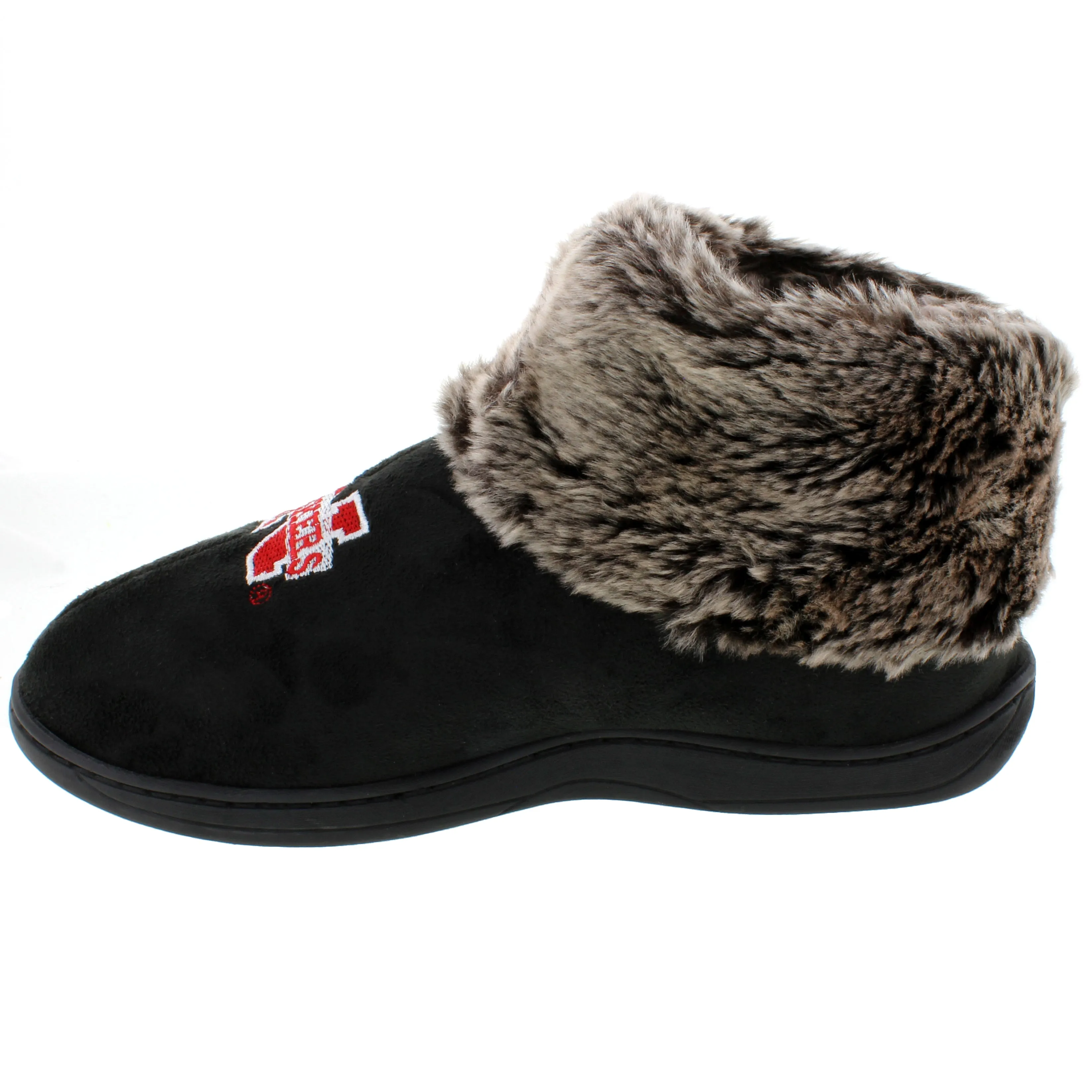 Nebraska Cornhuskers Faux Sheepskin Furry Top Slipper