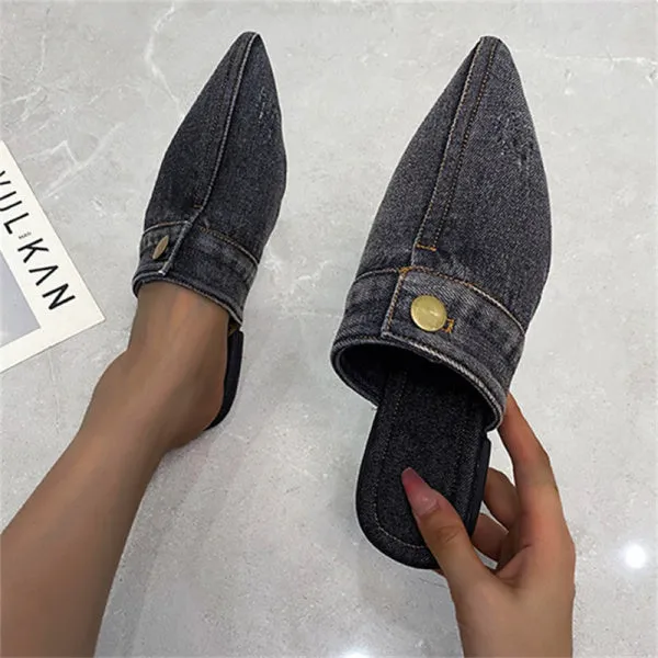 Purpdrank - Black Fashion Casual Patchwork Pointed Comfortable Shoes