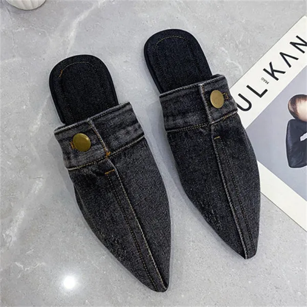 Purpdrank - Black Fashion Casual Patchwork Pointed Comfortable Shoes