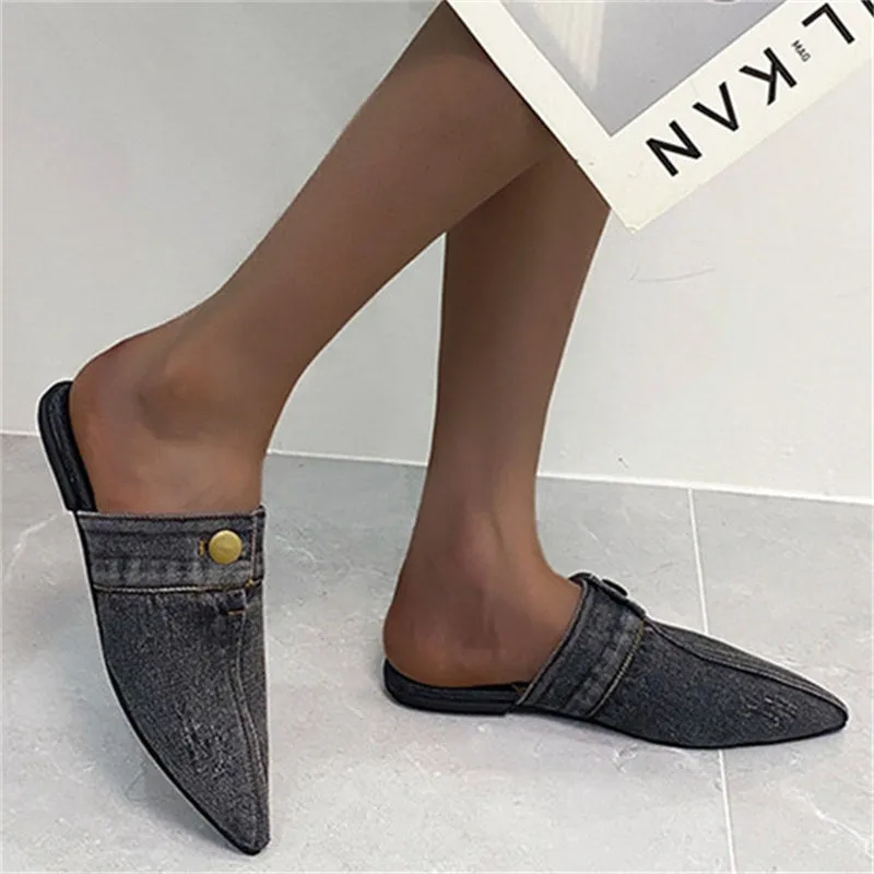 Purpdrank - Black Fashion Casual Patchwork Pointed Comfortable Shoes