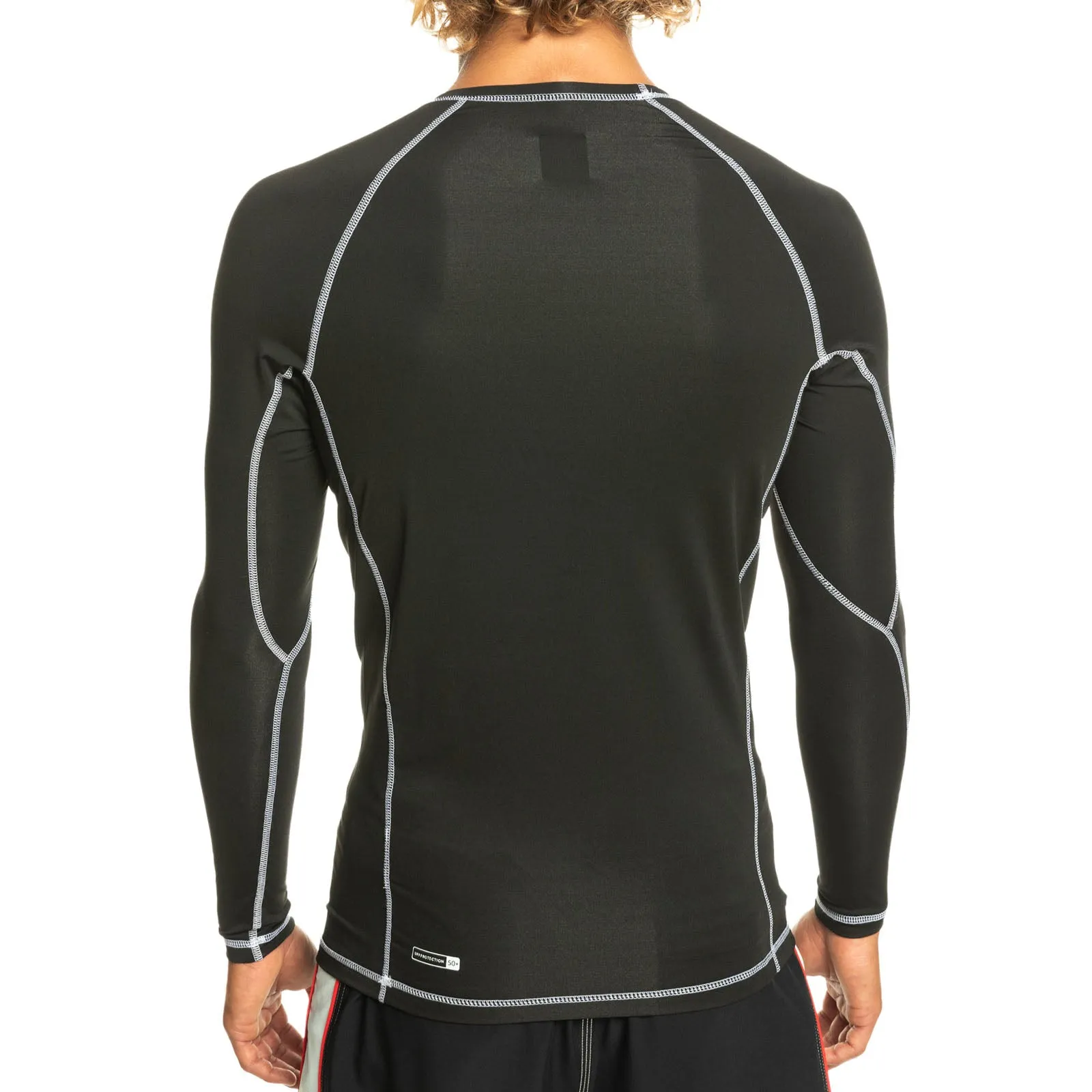 Quiksilver Mens Saturn Protect Long Sleeve UPF 50 Rash Vest - Black