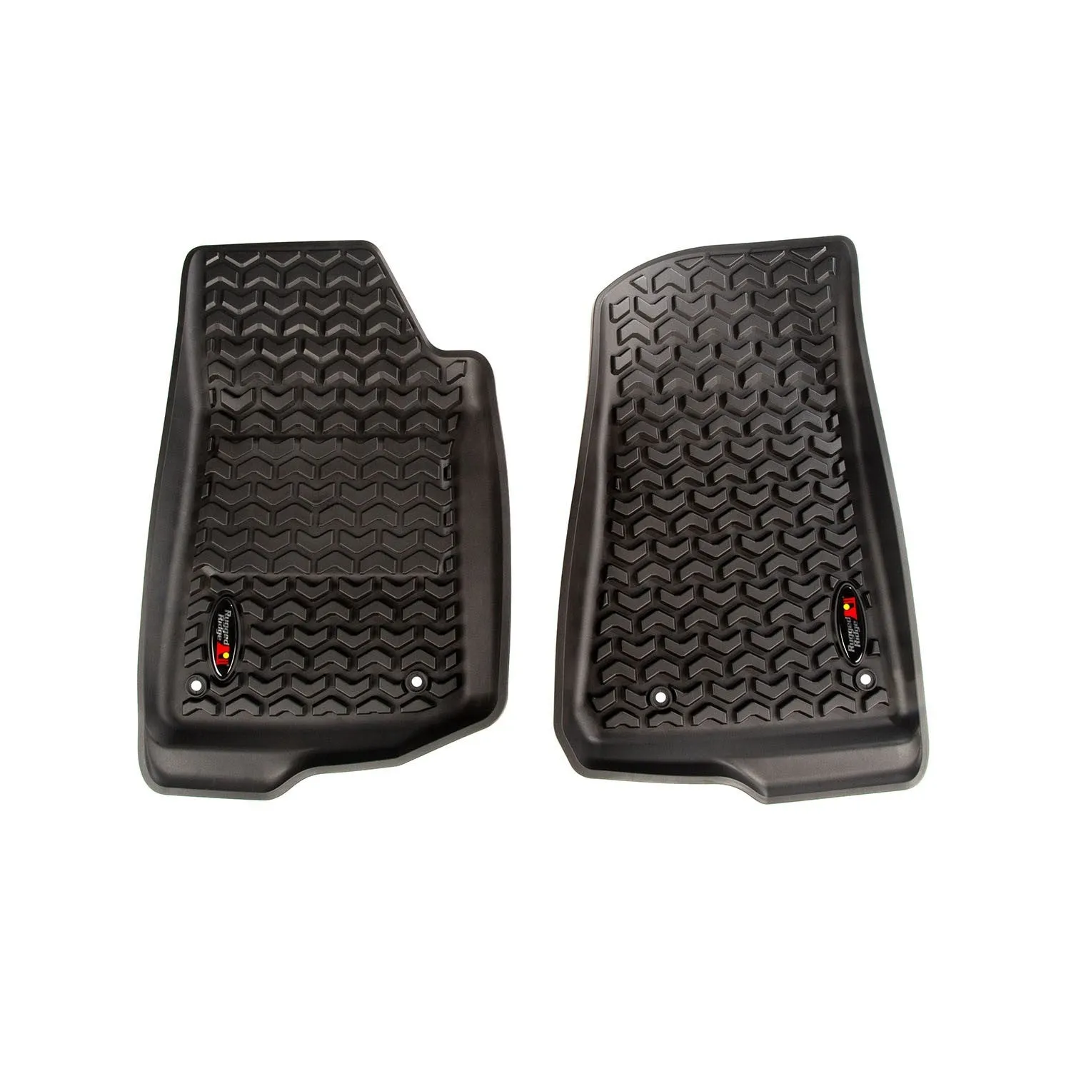 Rugged Ridge Front Floor Liners Black 18- Jeep Wrangler JL